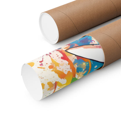 Multicolored Elephant 1 Matte Vertical Poster