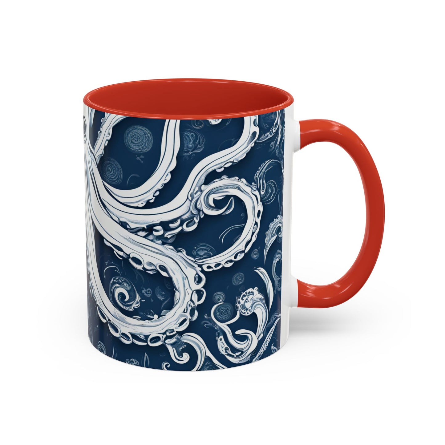 Octopus 8 Accent Coffee Mug (11oz)