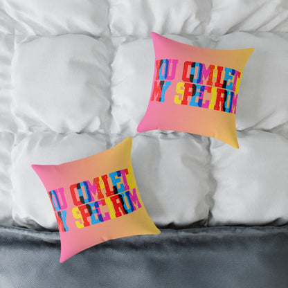 You Complete My Spectrum Poly Pillow