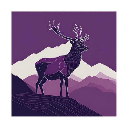 Lone Collection Stag 12 Matte Square Posters