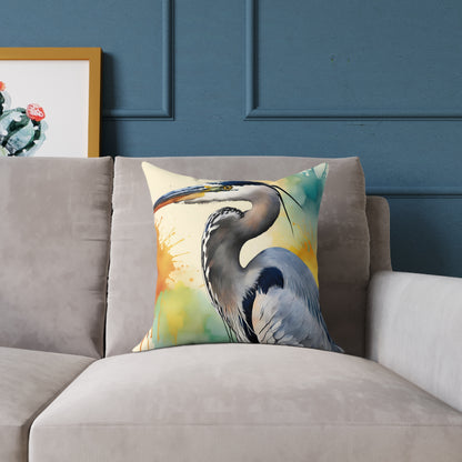Heron 01 Poly Pillow - Natures Beauty Design