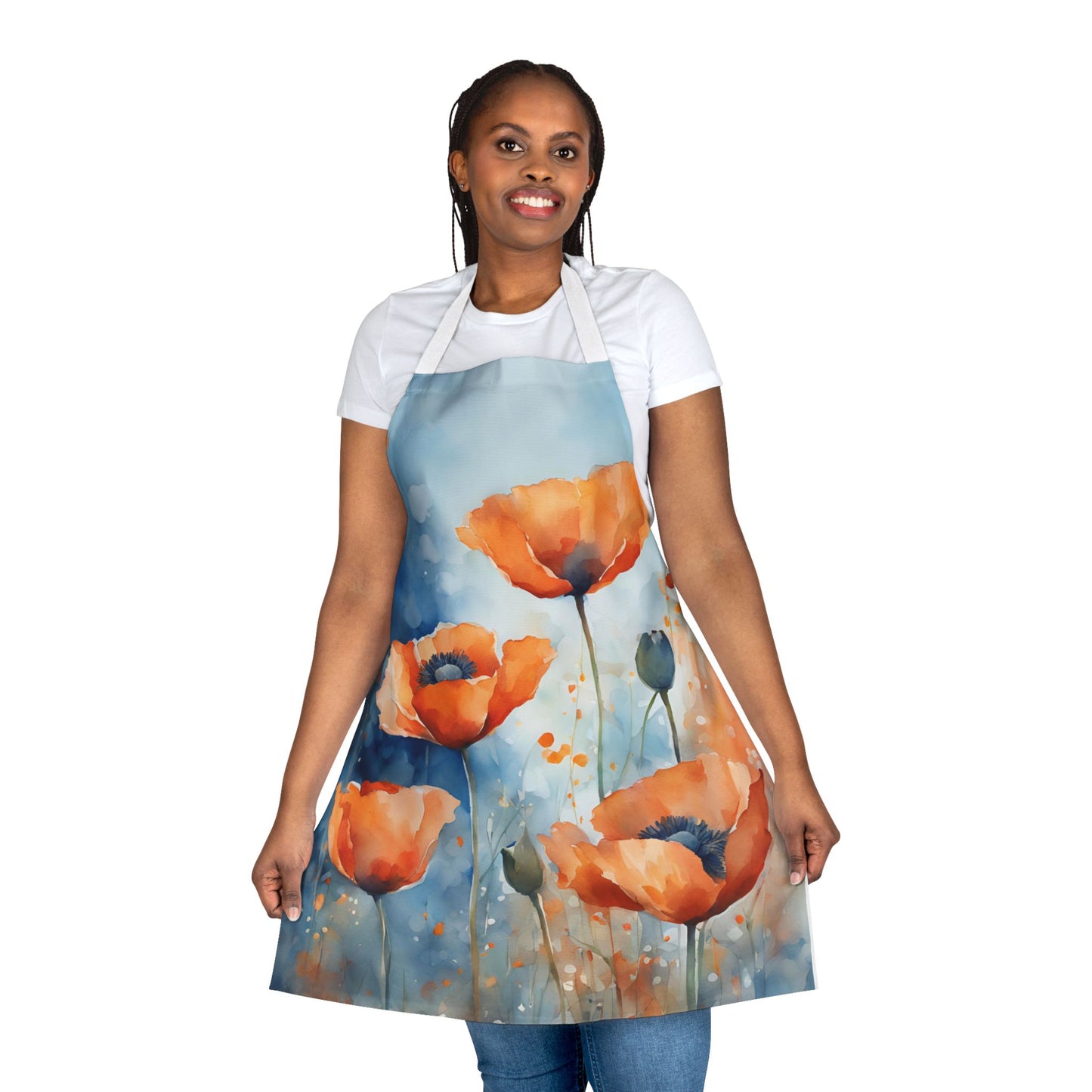 Poppies 04 Apron 5-Color Straps