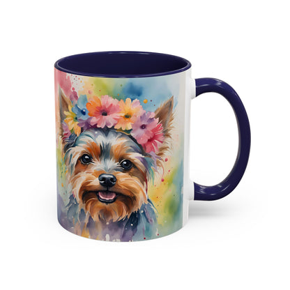 Yorkshire Terrier 03 Accent Coffee Mug - Dog Lover Gift