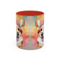 Corgi 02 Accent Coffee Mug - Dog Lover Gift