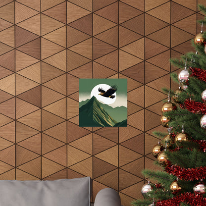 Lone Collection Eagle 19 Matte Square Posters