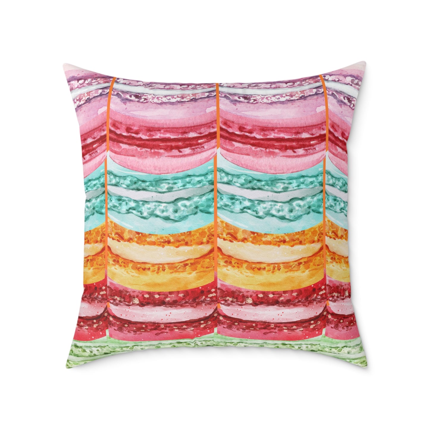 Valentine Macaroons Poly Pillow