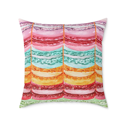 Valentine Macaroons Poly Pillow