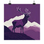 Lone Collection Stag 12 Matte Square Posters