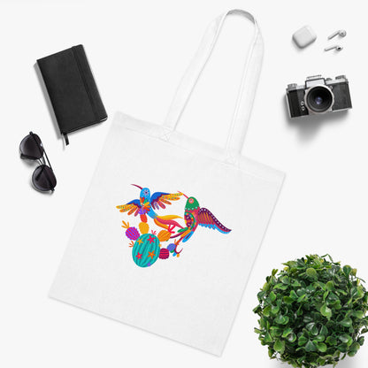 Funky birds 04 Cotton Tote