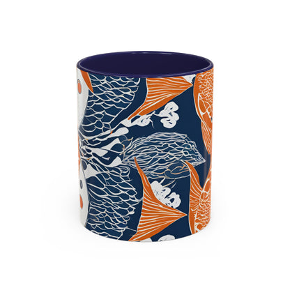 Orange Fish 01 Accent Coffee Mug (11oz)