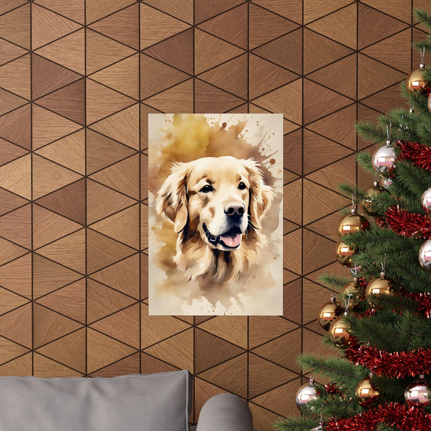 Dogs Golden Retriever 01 Matte Vertical Poster