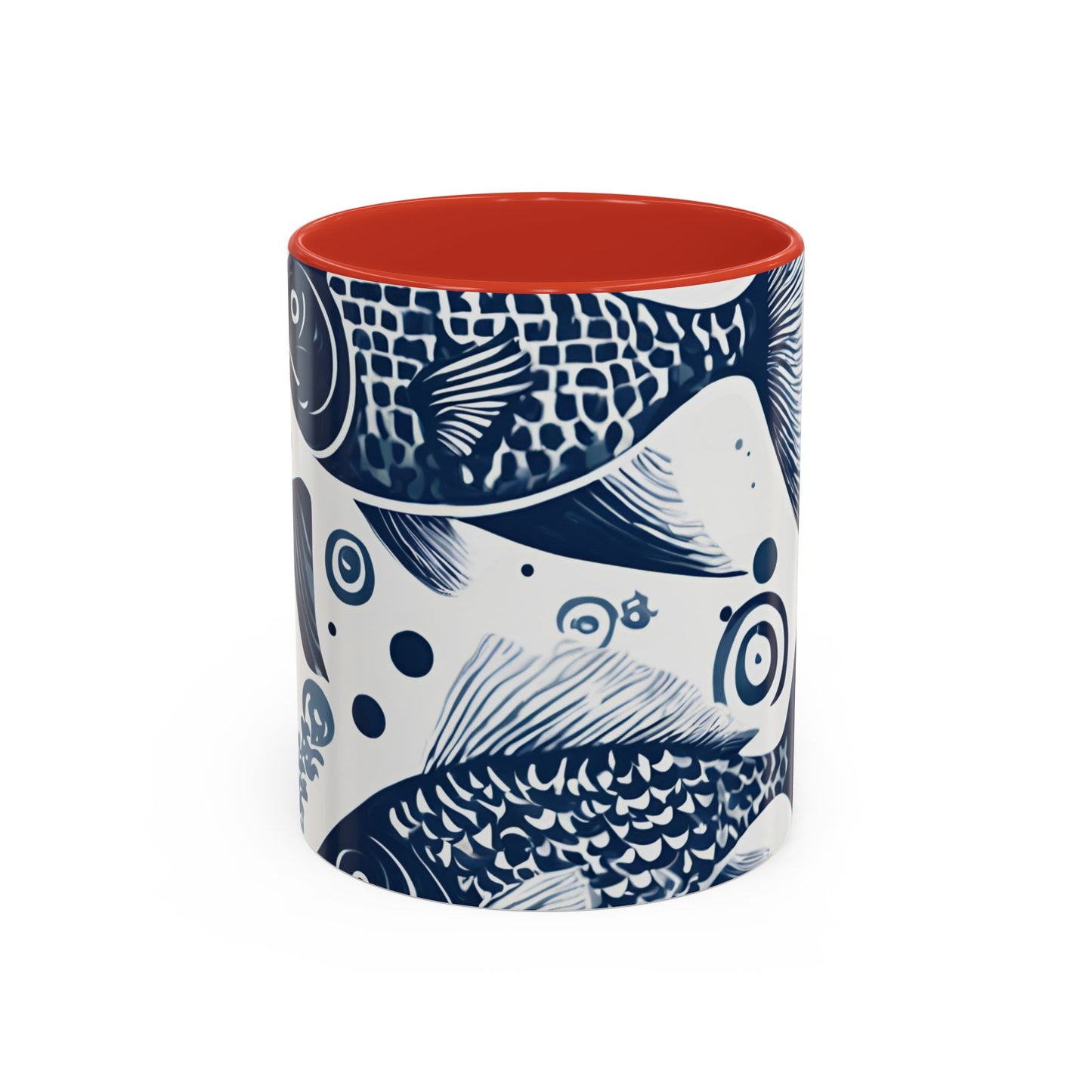 Fish 02 Accent Coffee Mug (11oz)