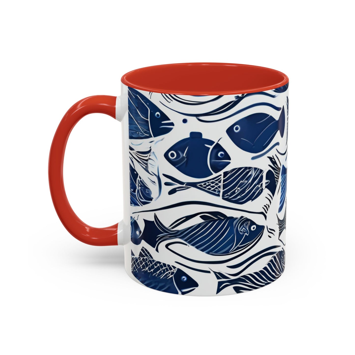 Fish 11 Accent Coffee Mug (11oz)