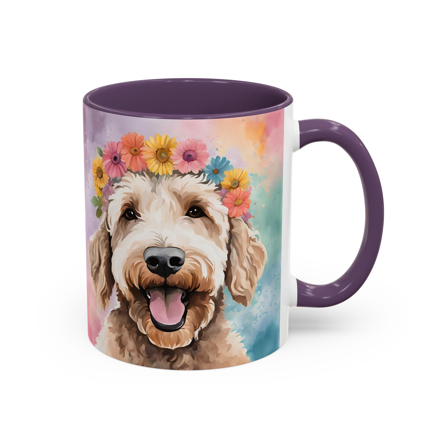 Labradoodle 02 Accent Coffee Mug - Dog Lover Gift