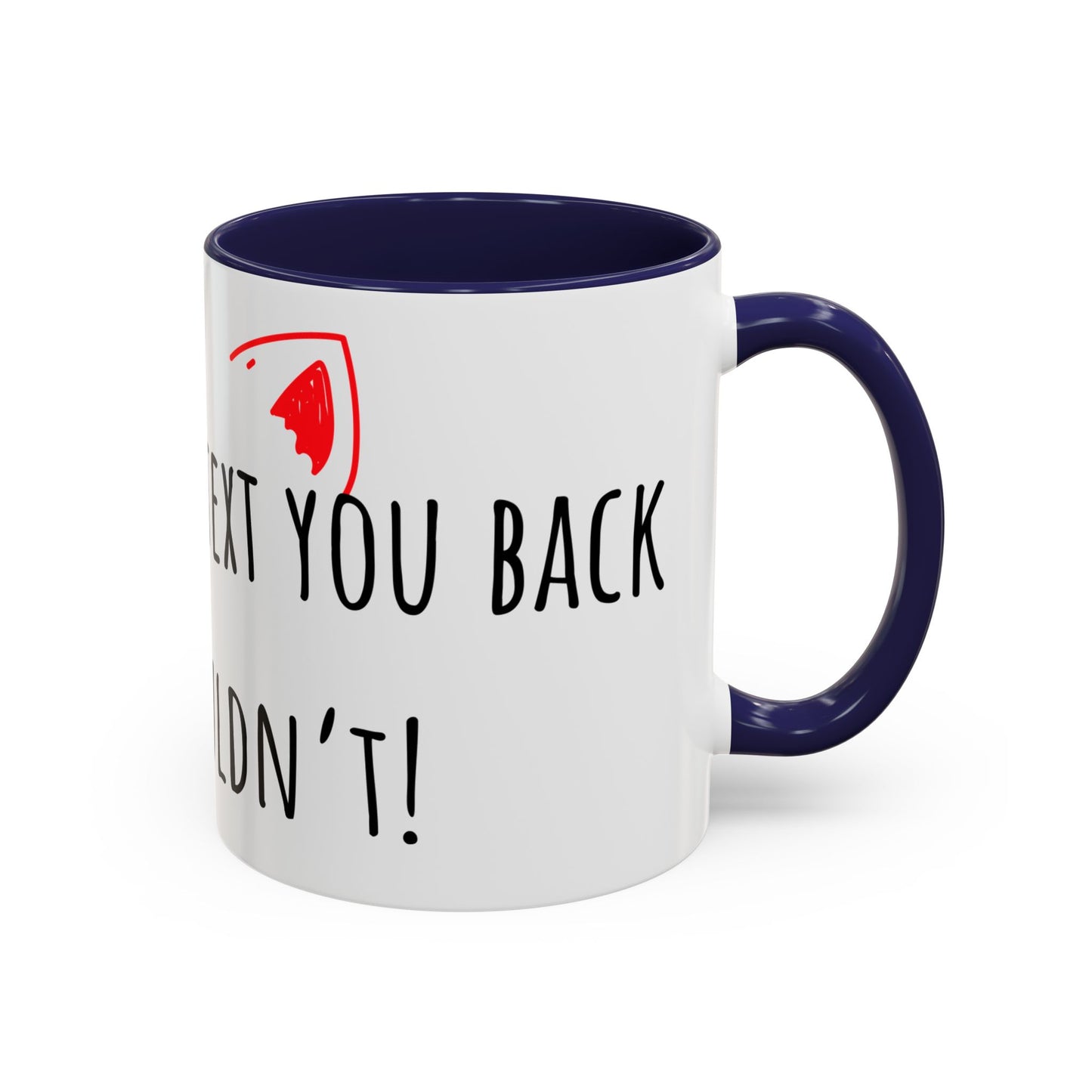 If Cats Could Text 2 Accent Coffee Mug (11oz)