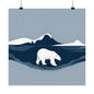 Lone Collection Polar Bear 6 Matte Square Posters
