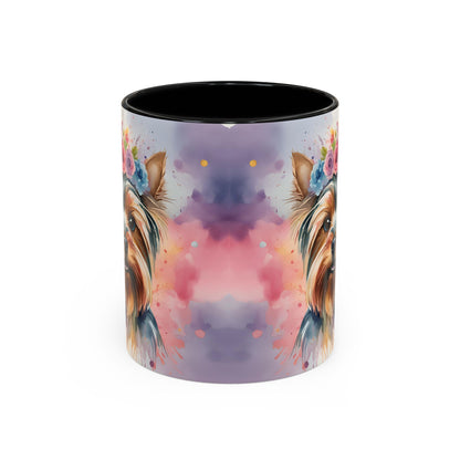 Yorkshire Terrier 01 Accent Coffee Mug - Dog Lover Gift
