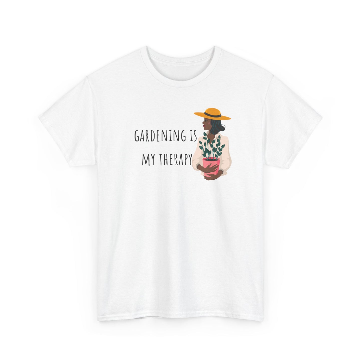 Gardening Is My Therapy Unisex Heavy Cotton Tee