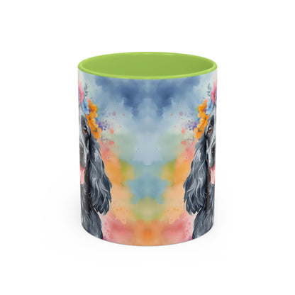 Blue Roan Cocker Spaniel 01 Accent Coffee Mug - Dog Lover Gift