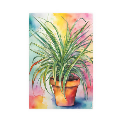 Multicolored Pot Plant 15 Indoor and Outdoor Silk Poster