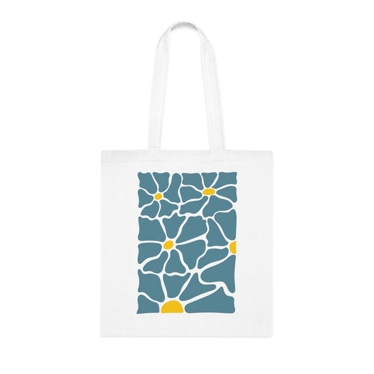 Abstract flowers 21 Cotton Tote