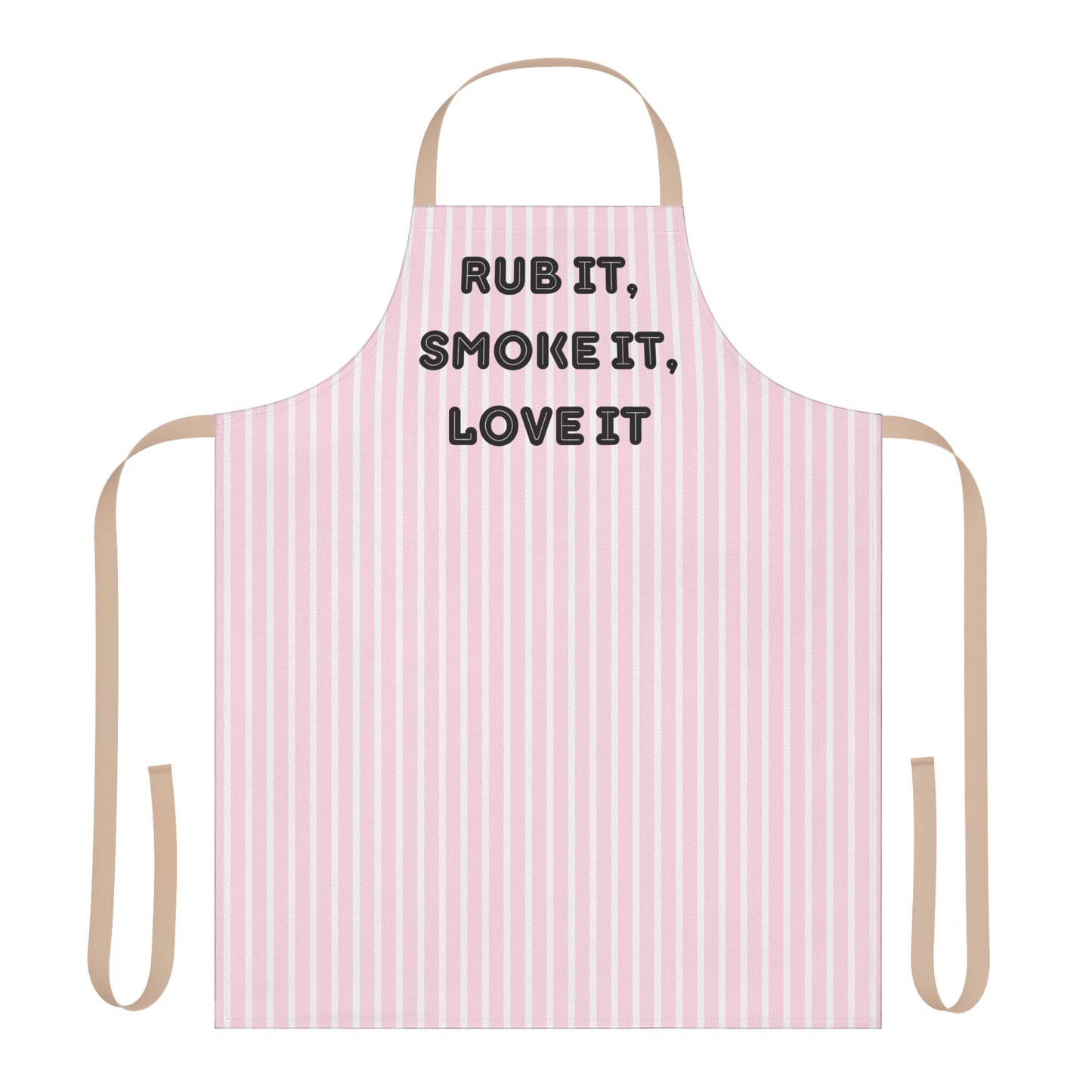 Rub It, Smoke It, Love It Apron, Cooking Pun