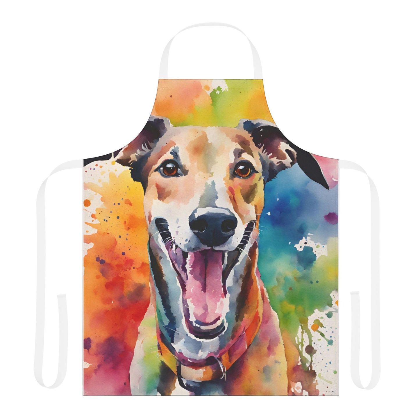 Multicolored Greyhound Adult Apron (AOP)