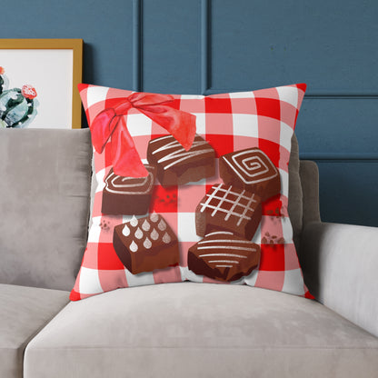 Valentine Chocolates Poly Pillow