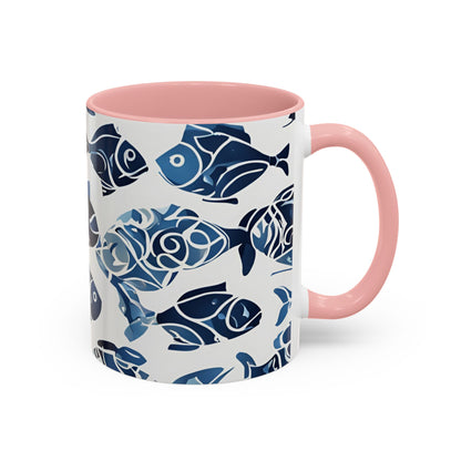 Fish 08 Accent Coffee Mug (11oz)