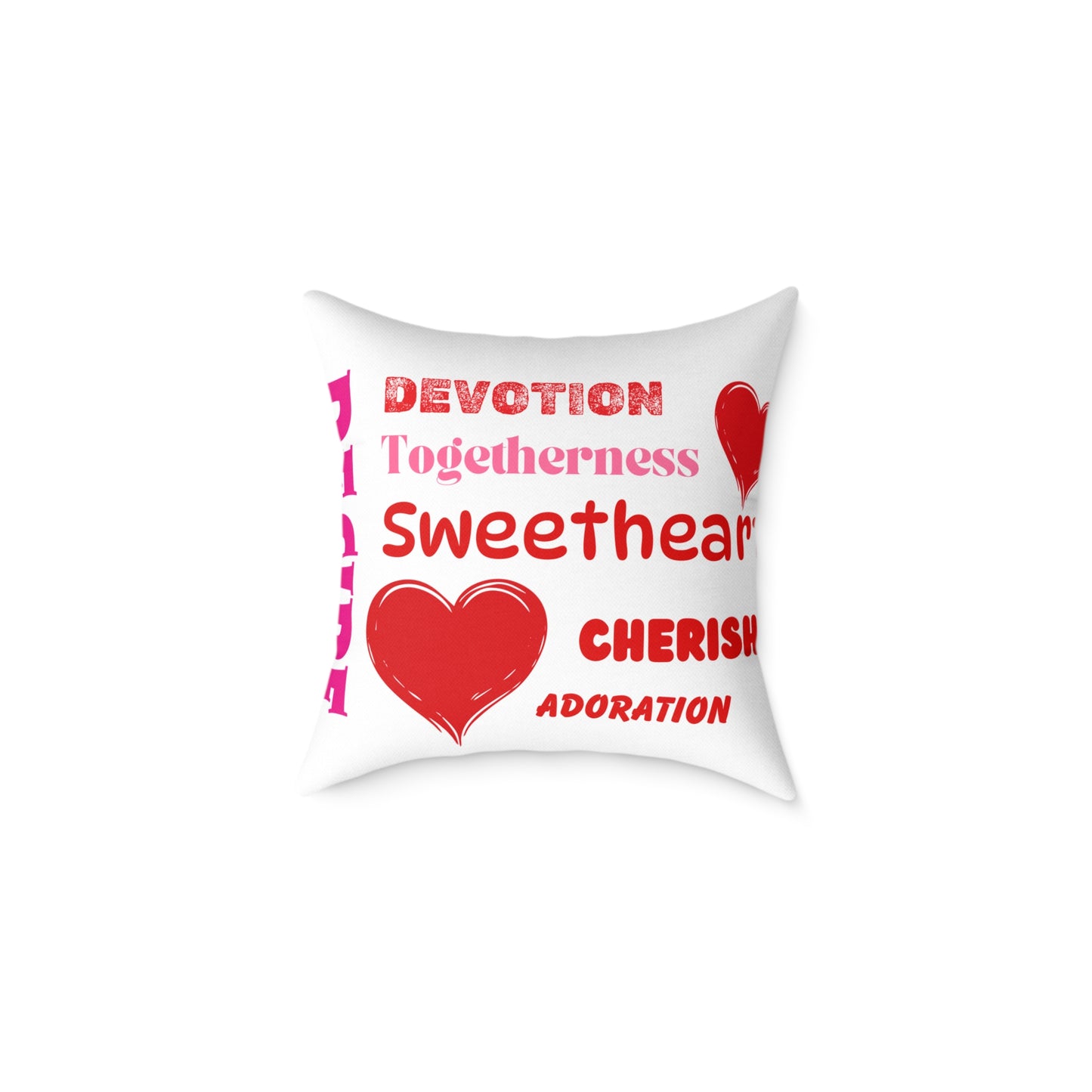 Sweetheart Words Poly Pillow