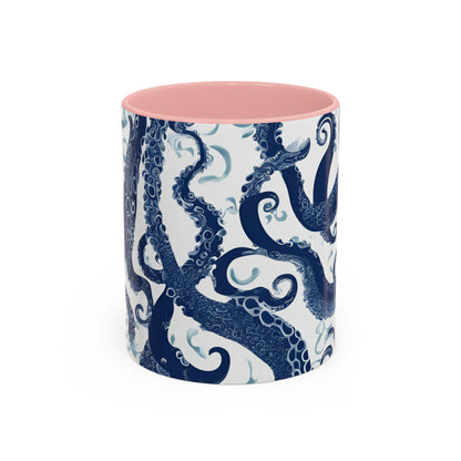 Octopus 1 Accent Coffee Mug (11oz)