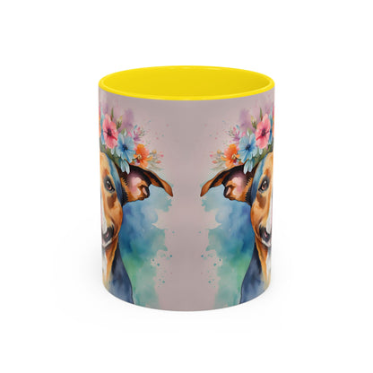 Staffordshire Bull Terrier 02 Accent Coffee Mug - Dog Lover Gift