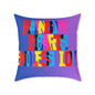 Rainbow Hearts Endless Love Poly Pillow