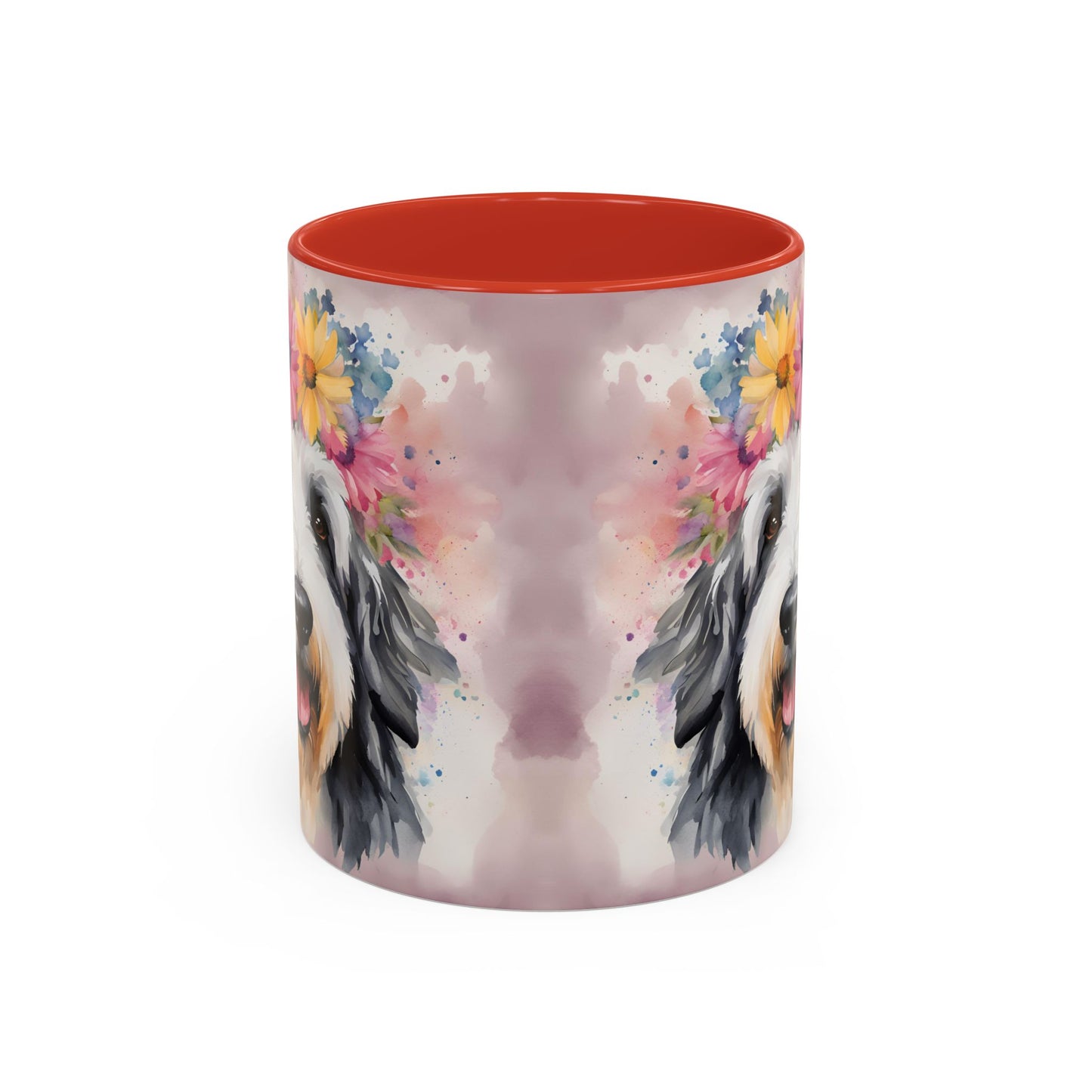 Bearded Collie 01 Accent Coffee Mug - Dog Lover Gift