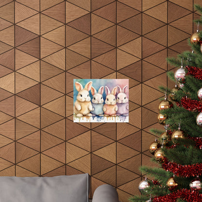 Nursery Bunnies 2 Matte Horizontal Posters
