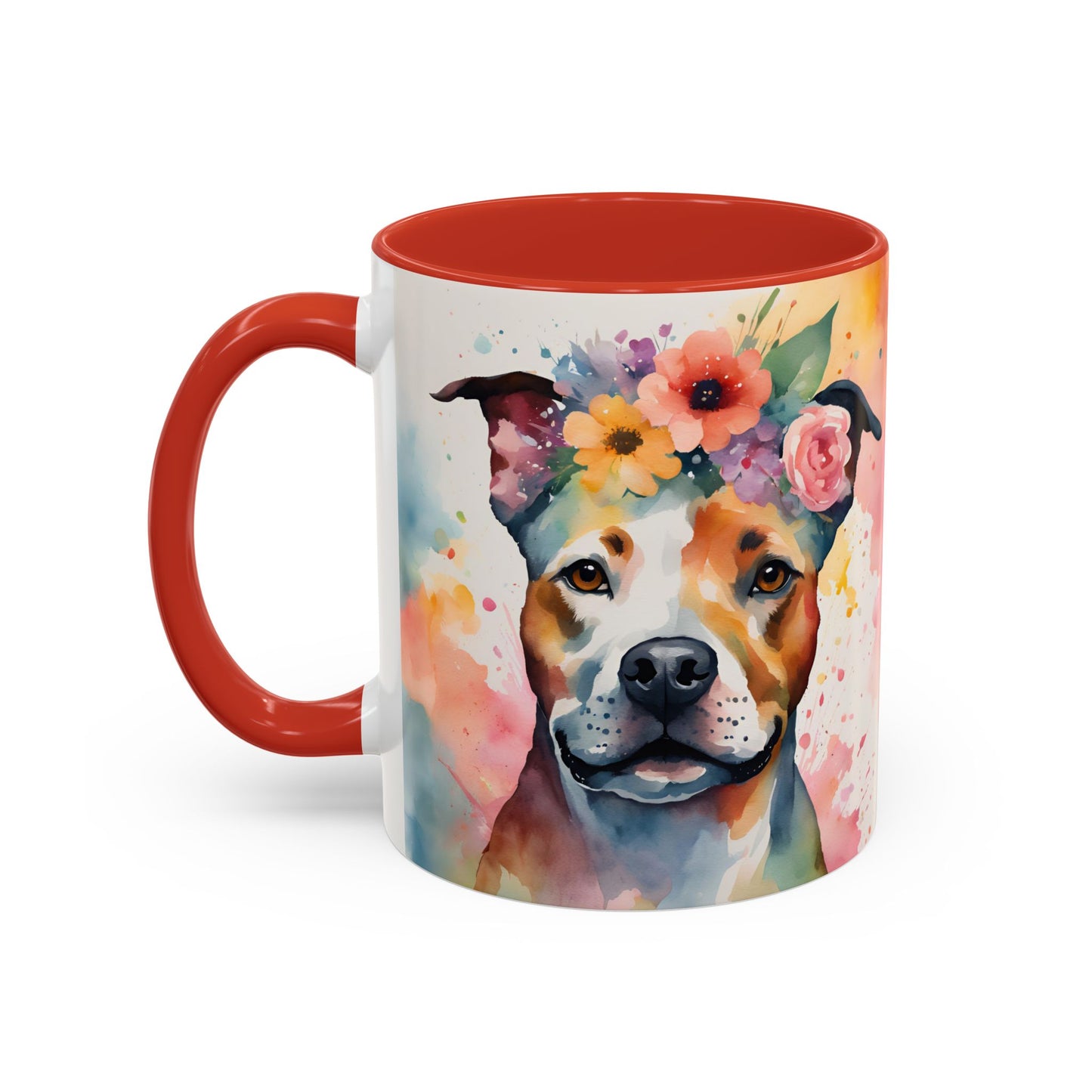 Staffordshire Bull Terrier 03 Accent Coffee Mug - Dog Lover Gift