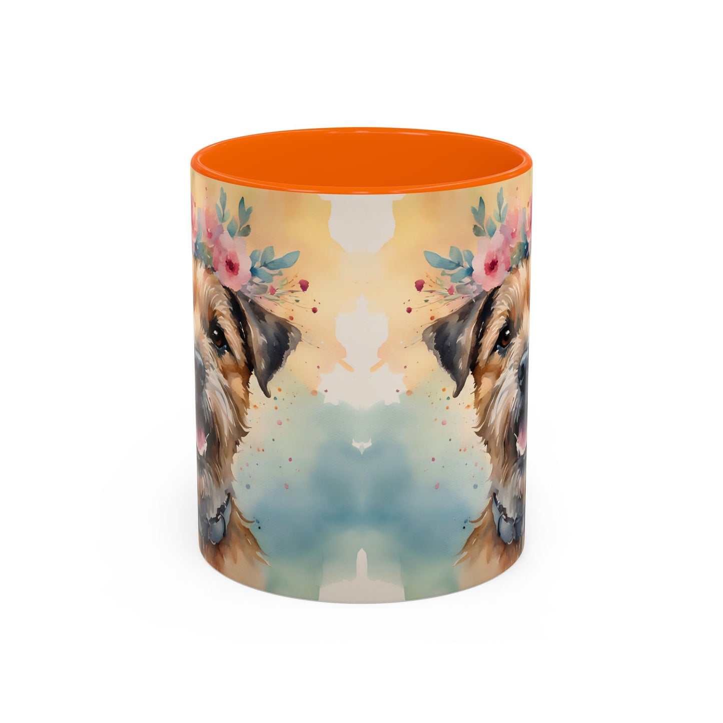 Border Terrier 01 Accent Coffee Mug - Dog Lover Gift
