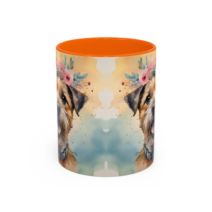 Border Terrier 01 Accent Coffee Mug - Dog Lover Gift