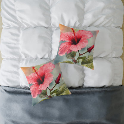 Hibiscus 04 Poly Pillow - Natures Beauty Design