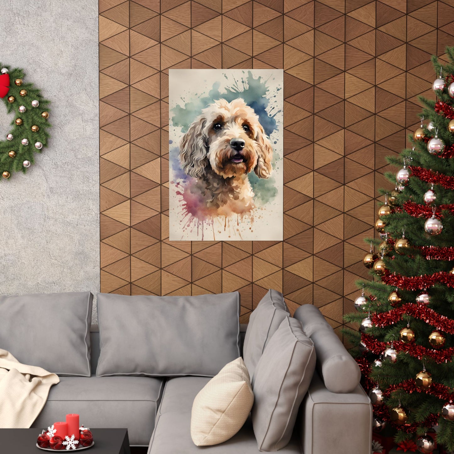 Dogs Cockapoo 02 Matte Vertical Poster
