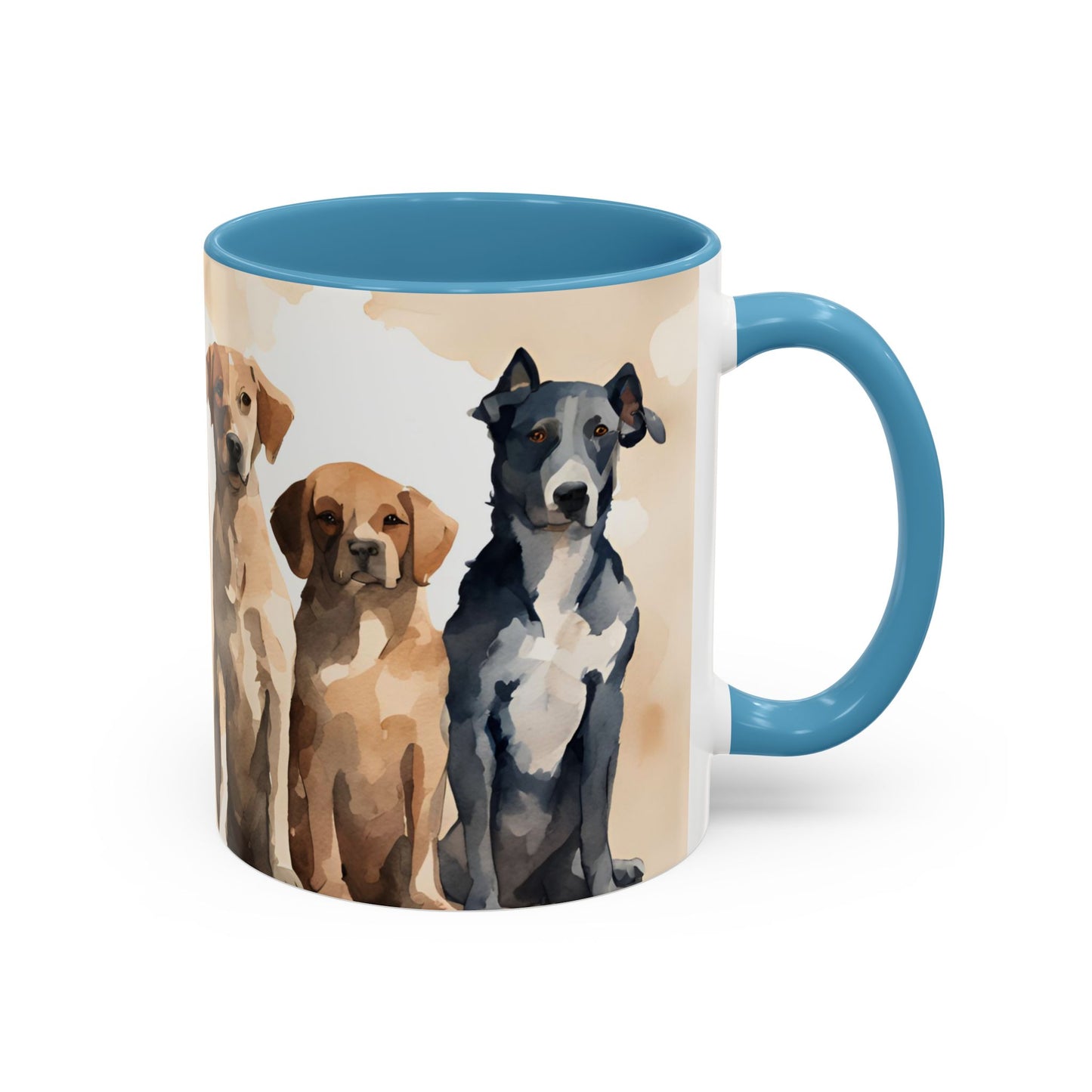 Doggies in a Row 3 Accent Mug 11oz