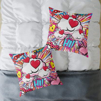 Hi! Pop Art Poly Pillow