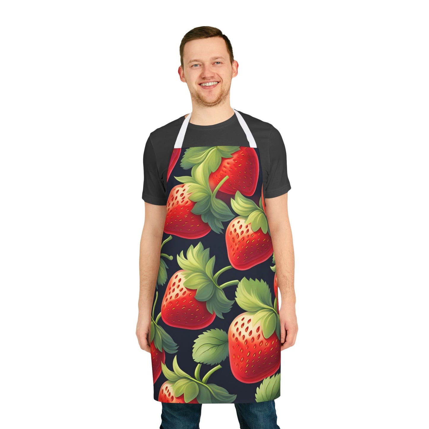 Strawberry 1 Apron, 5 Color Straps (AOP)
