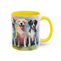 Multicoloured Doggies 8 Accent Mug 11oz