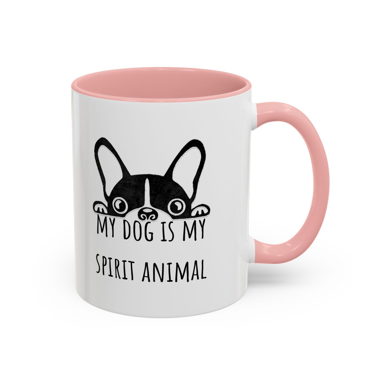 My Dog Is My Spirit Animal Accent Coffee Mug (11oz)