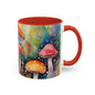 Mushroom 4 Accent Mug 11oz