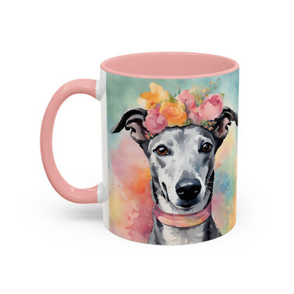 Greyhound 03 Accent Coffee Mug - Dog Lover Gift