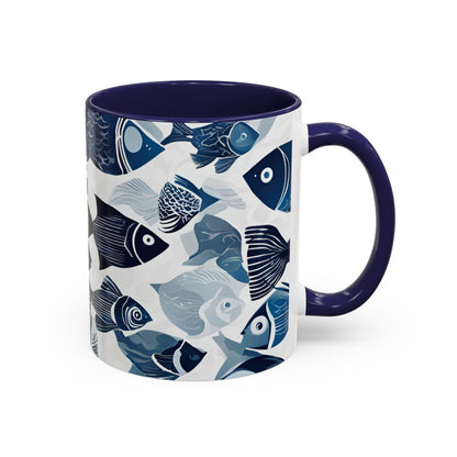 Fish 12 Accent Coffee Mug (11oz)