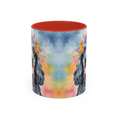 Blue Roan Cocker Spaniel 01 Accent Coffee Mug - Dog Lover Gift