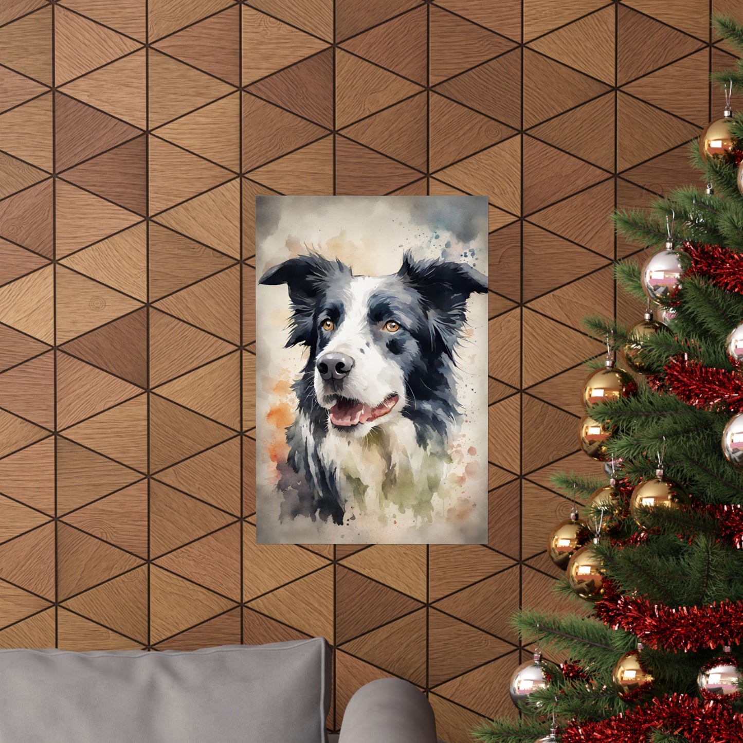 Dogs Sheep Dog 01 Matte Vertical Poster
